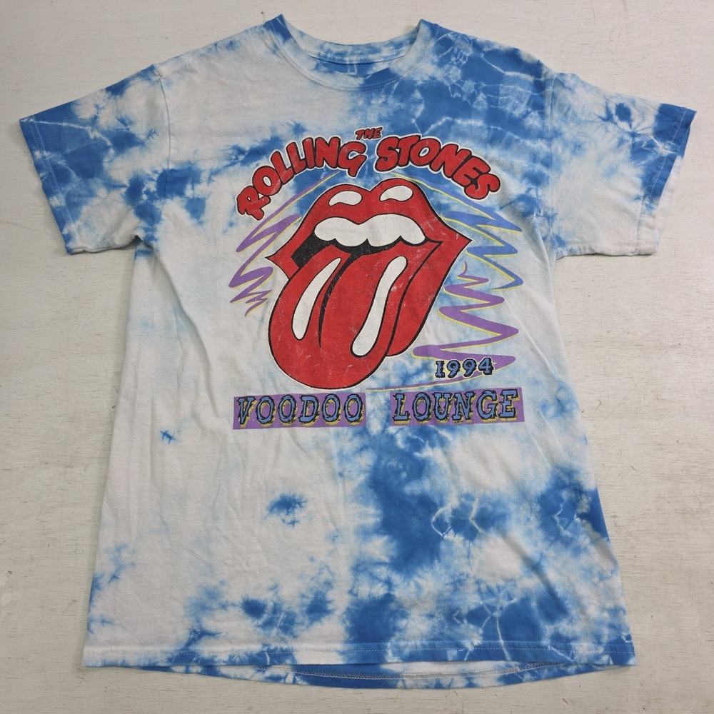 1994 The Rolling Stones Voodoo Lounge Tour Tie Dye Concert T-Shirt Sz M 2018 VG+